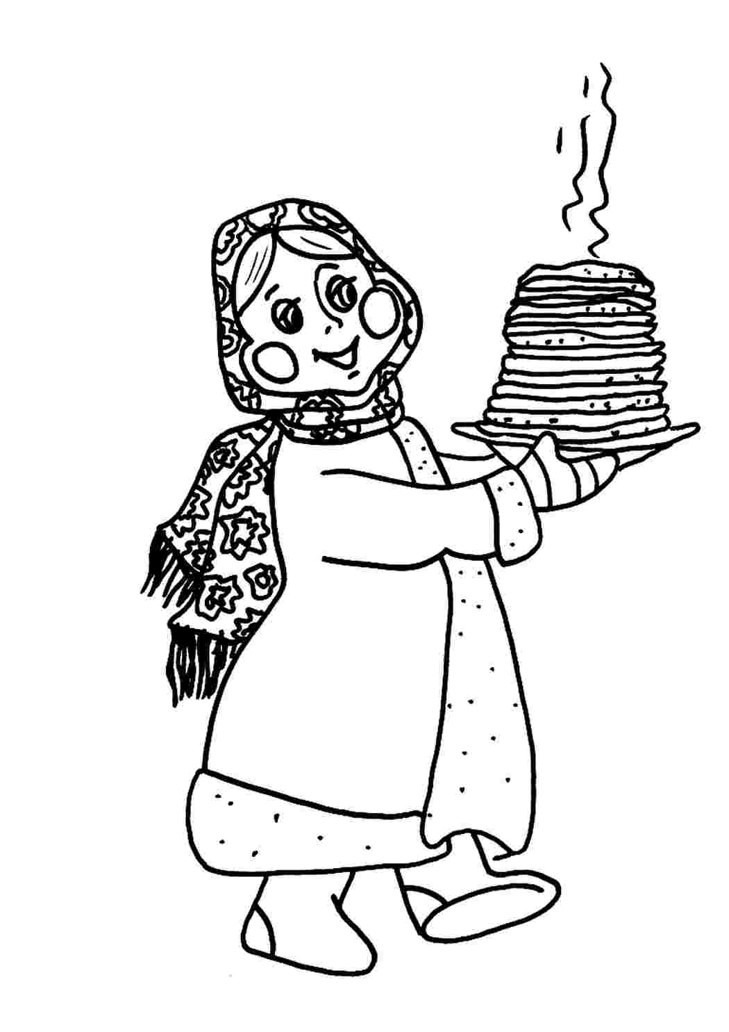 Масленица рисунок