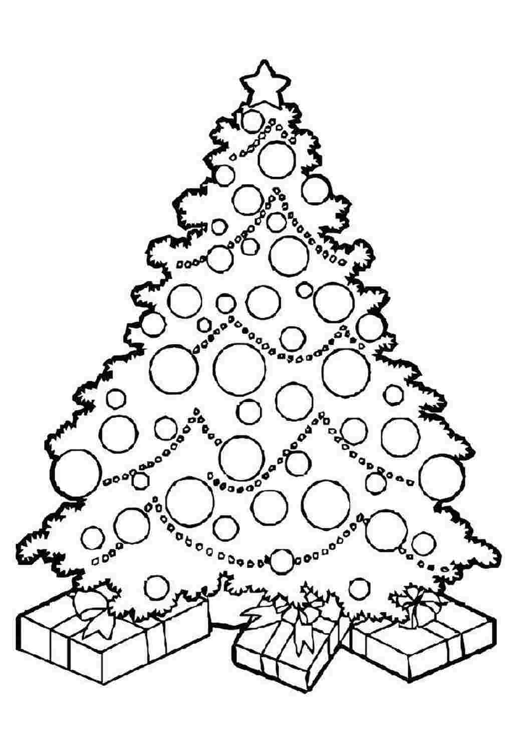 новогодние раскраски раскраска новогодняя елка. Раскраска без регистарции.