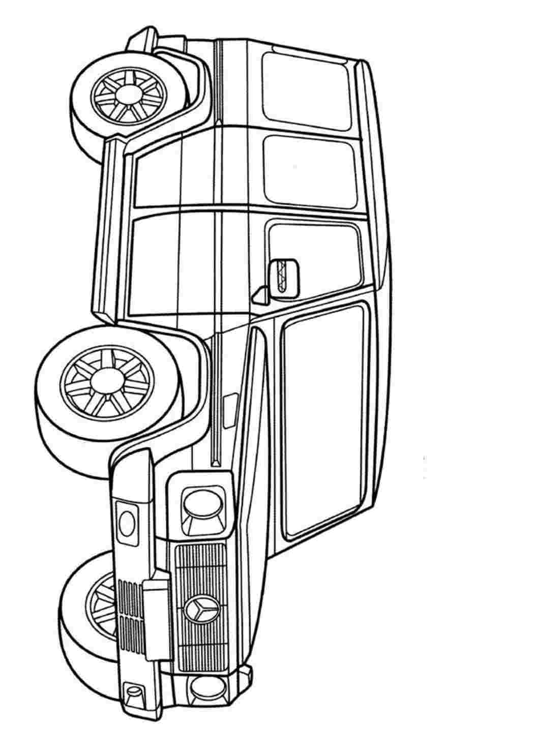 Раскраски Раскраска Мерседес гелендваген. Разукрашка. Раскраска Мерседес гелендваген. Раскраски в формате А4.