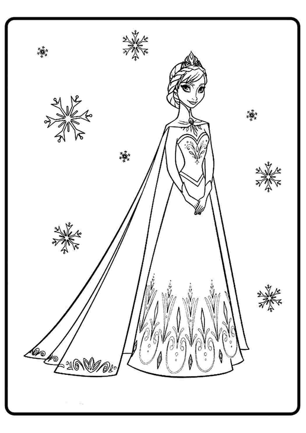 Раскраски Холодное сердце (Frozen coloring pages). Раскраска Холодное сердце скачать