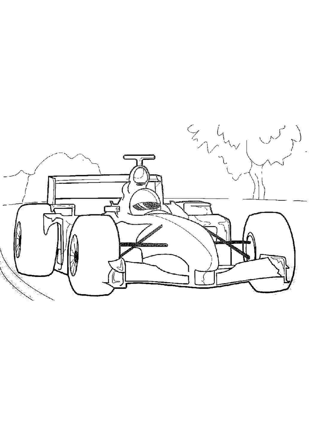 Раскраска «Формула 1 Хот Вилс»