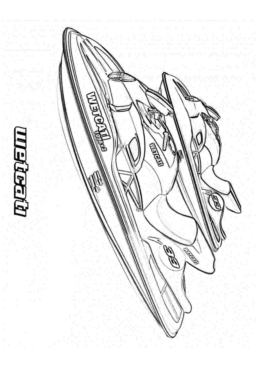 Раскраски, Гидроцикл JET SKI. Раскраски без СМС., Гидроцикл JET SKI.  Печатать раскарску., Гидроцикл JET SKI. Скачать раскраски бесплатно.,  Спортивный гидроцикл. Картинки раскраски., Спортивный гидроцикл. Обучающие  раскраски., Гидроцикл Wetcati ...