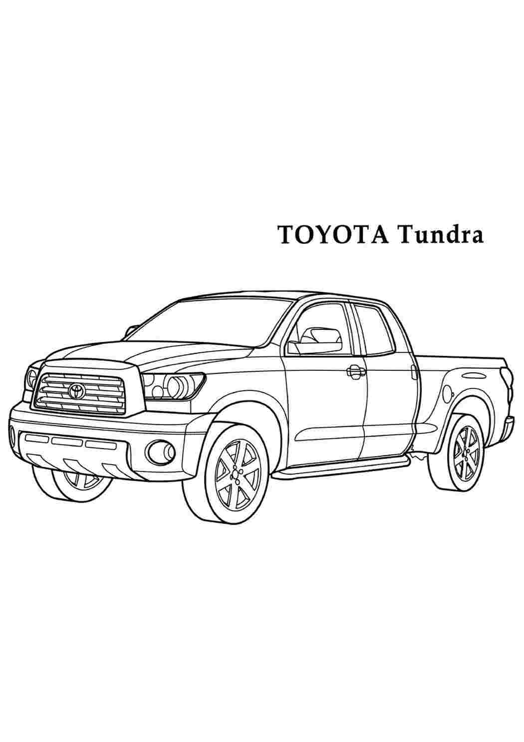 Раскраска Toyota Camry - распечатать бесплатно