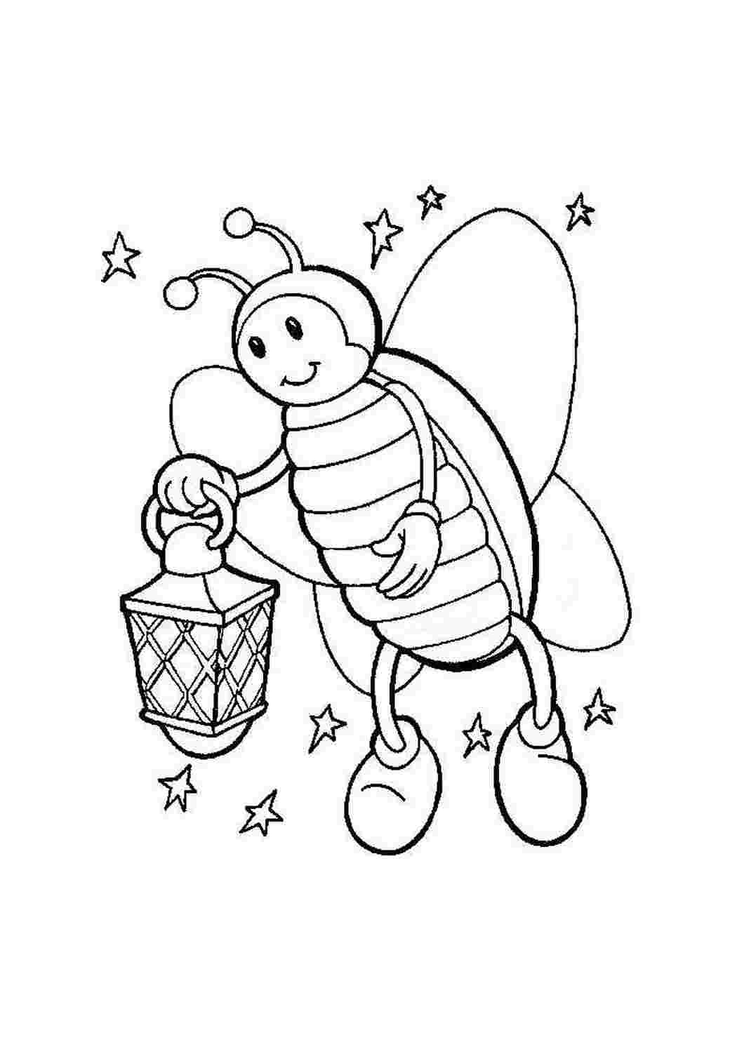 Раскраски насекомые для детей распечатать формат А4