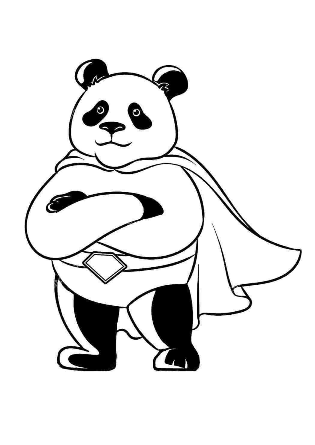 Panda coloring page for kids 6 years old: 14 coloring pages