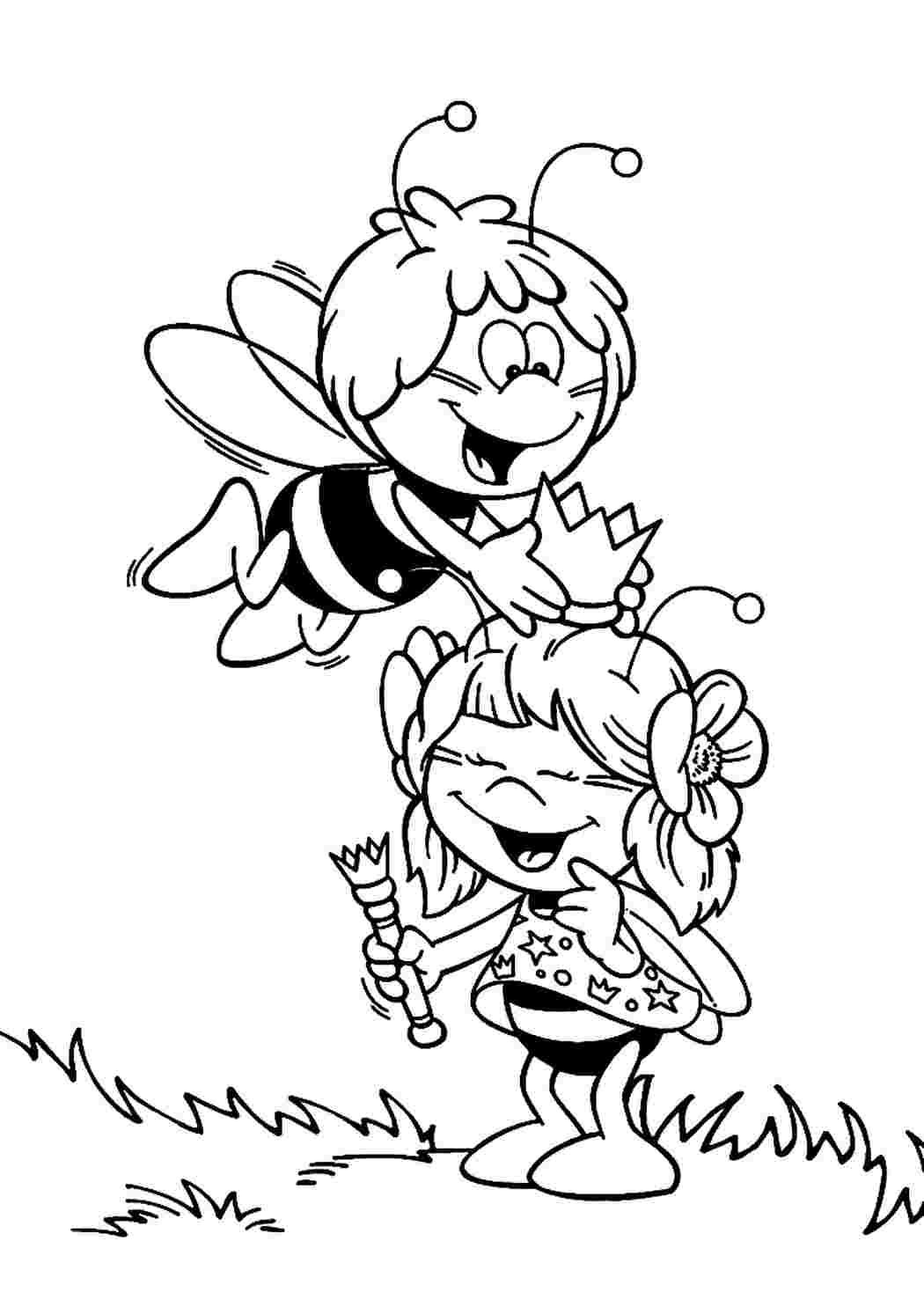 Раскраски Пчелка Майя - 90 Раскрасок для детей