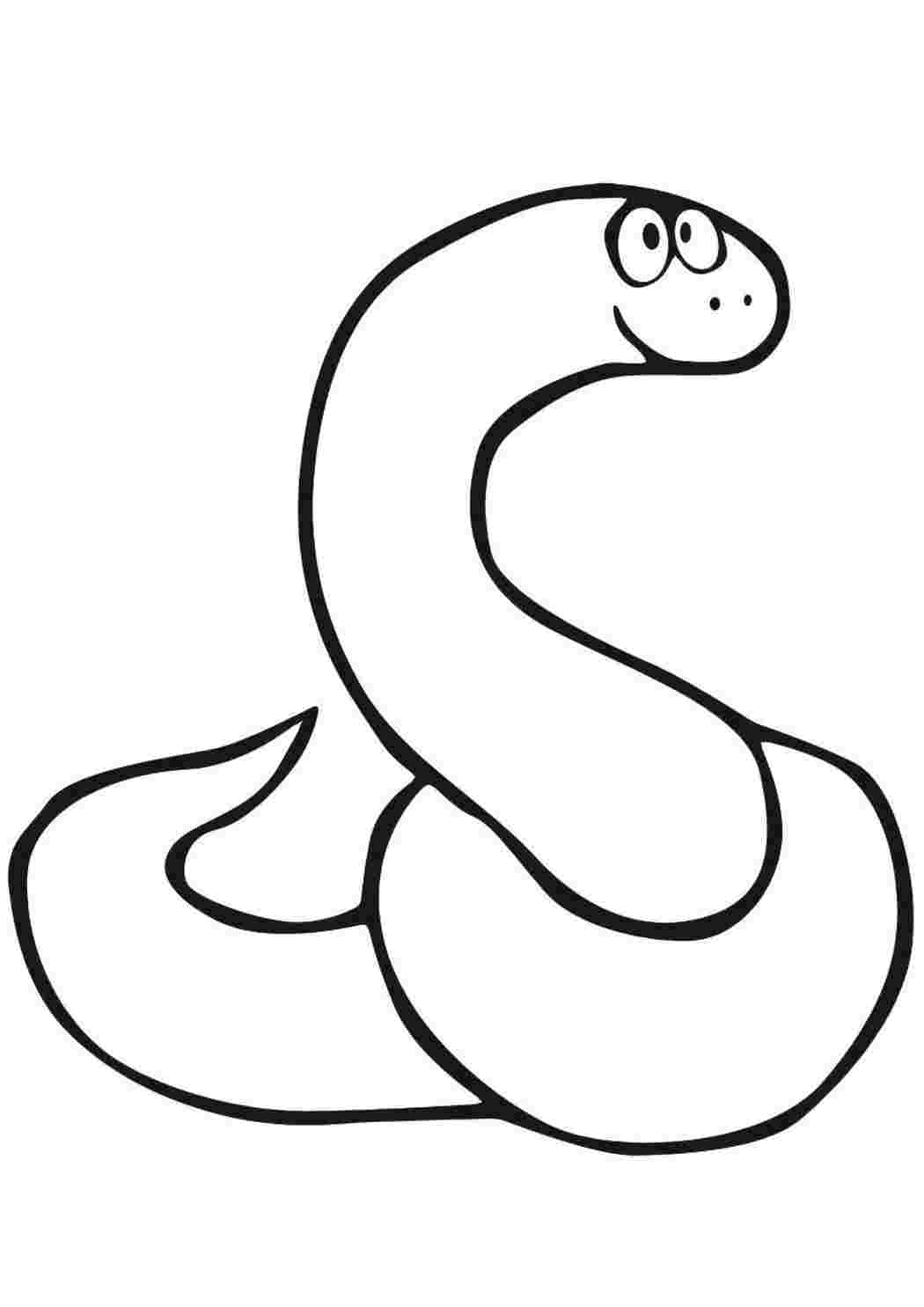 Раскраски Змея Распечатать Бесплатно для Взрослых и Детей