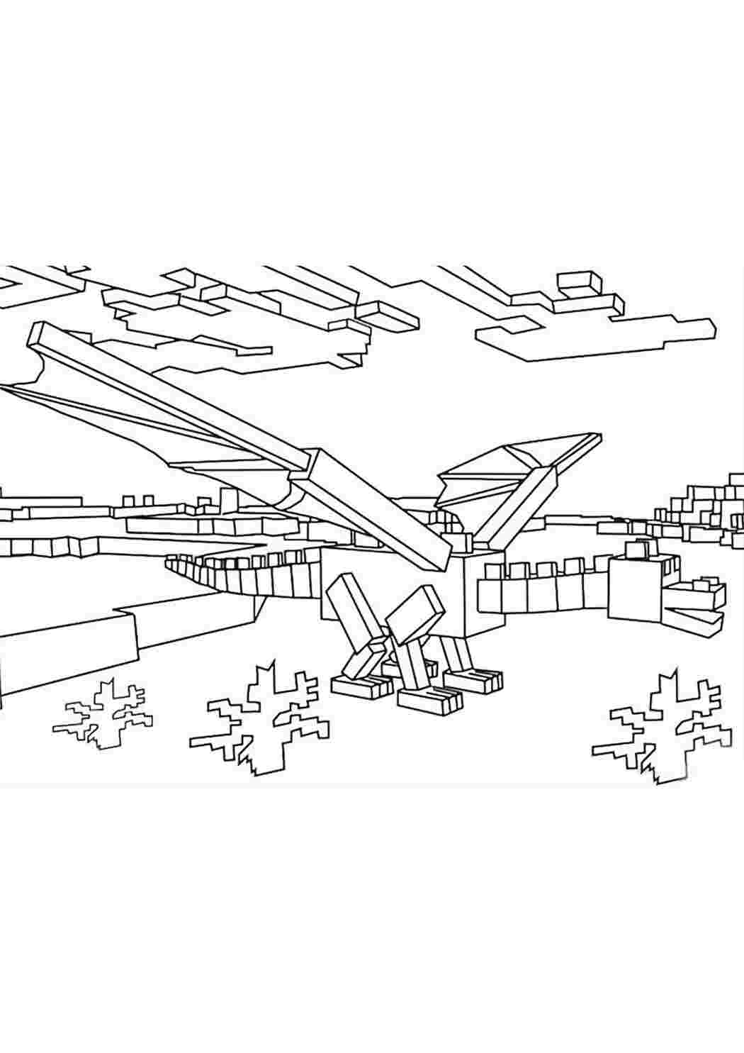 раскраски майнкрафт. Раскраски в формате А4.