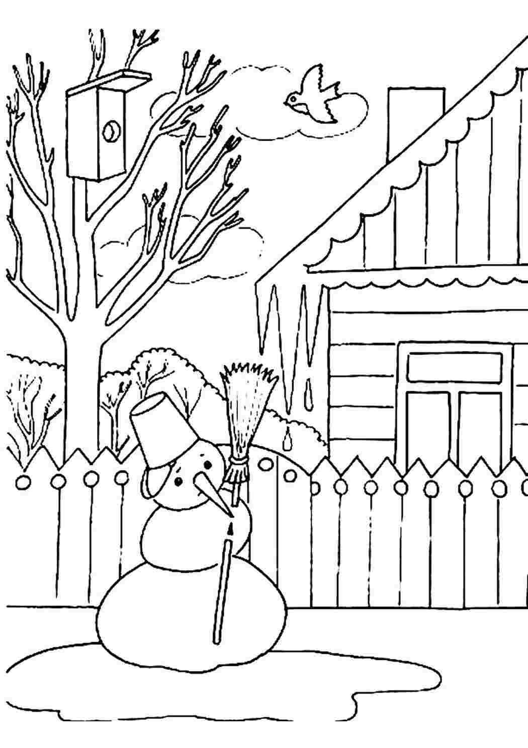 Winter Coloring Snowman 8 | BIC KIDS - Kids