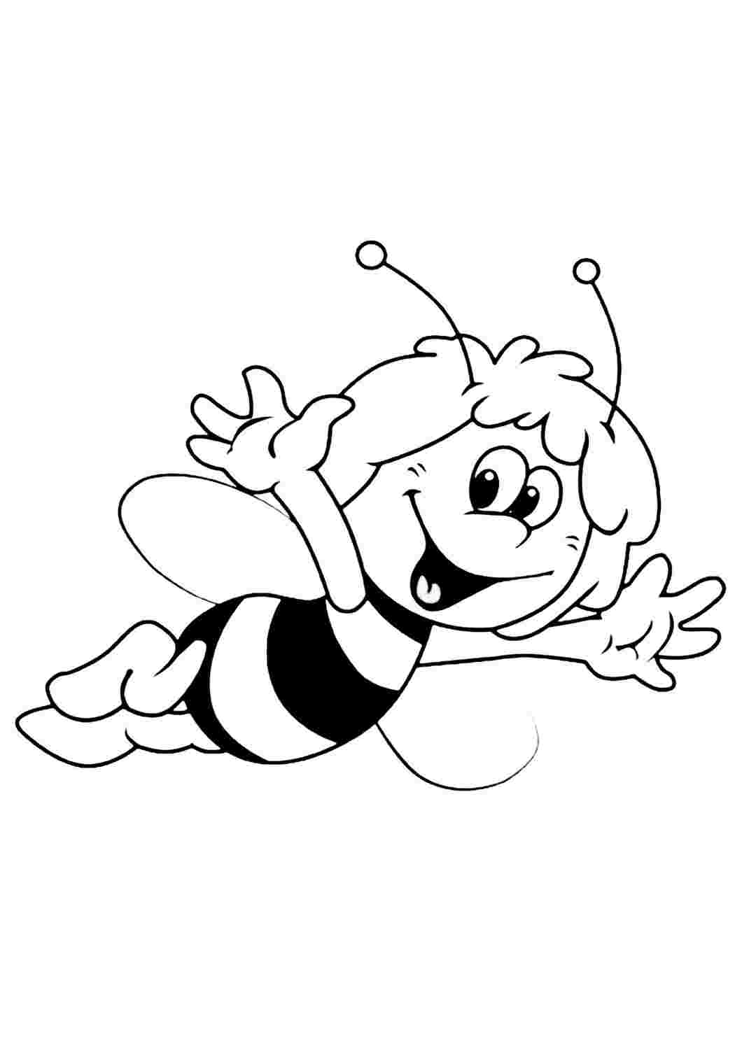 Раскраски Пчелка для детей (25 шт.) - скачать или распечатать бесплатно #