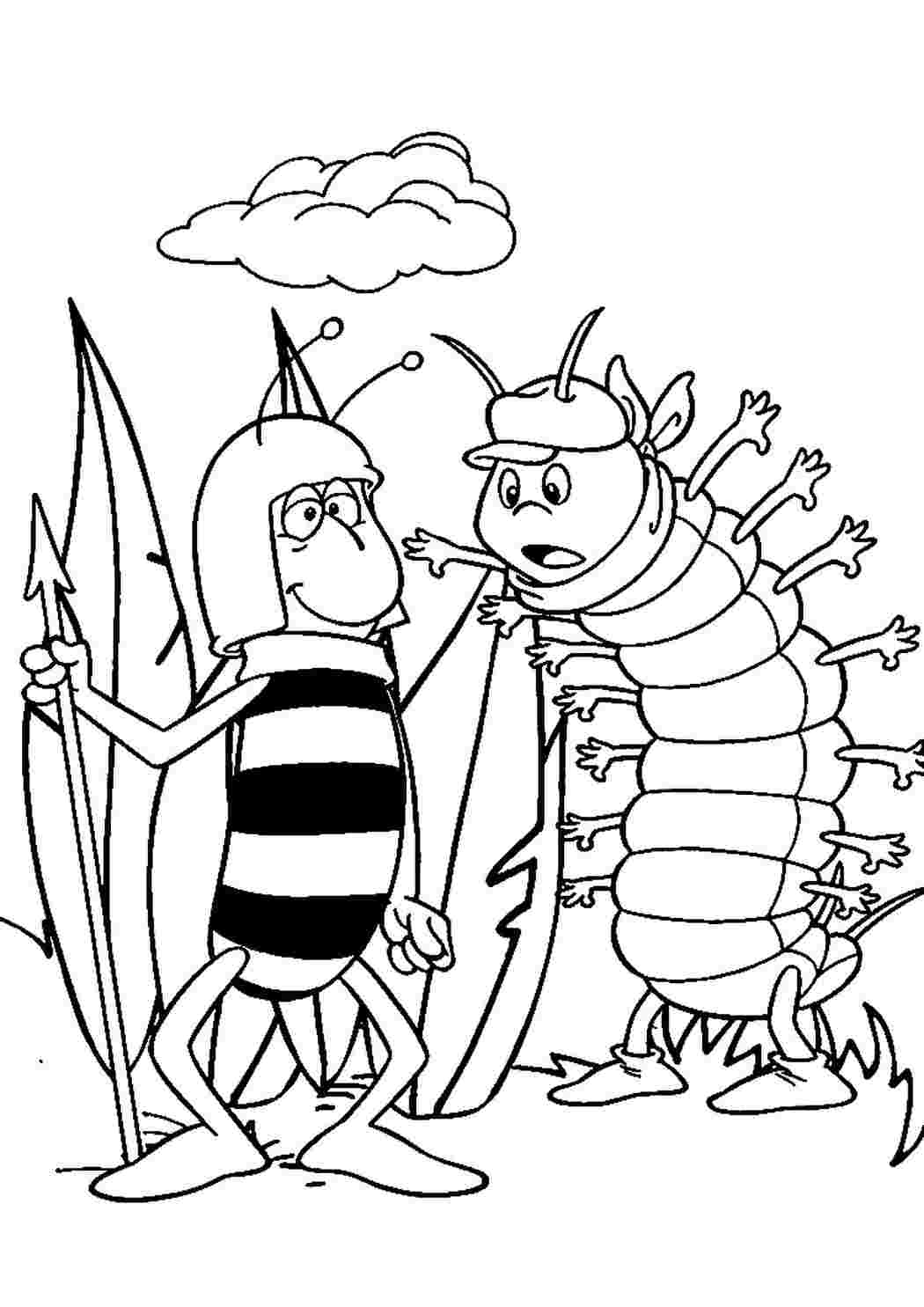 Раскраски Раскраска Раскраска персонажи из мультика пчелка Майя распечатать. Онлайн раскраска. Раскраска Раскраска персонажи из мультика пчелка Майя распечатать. Раскраски для развития.