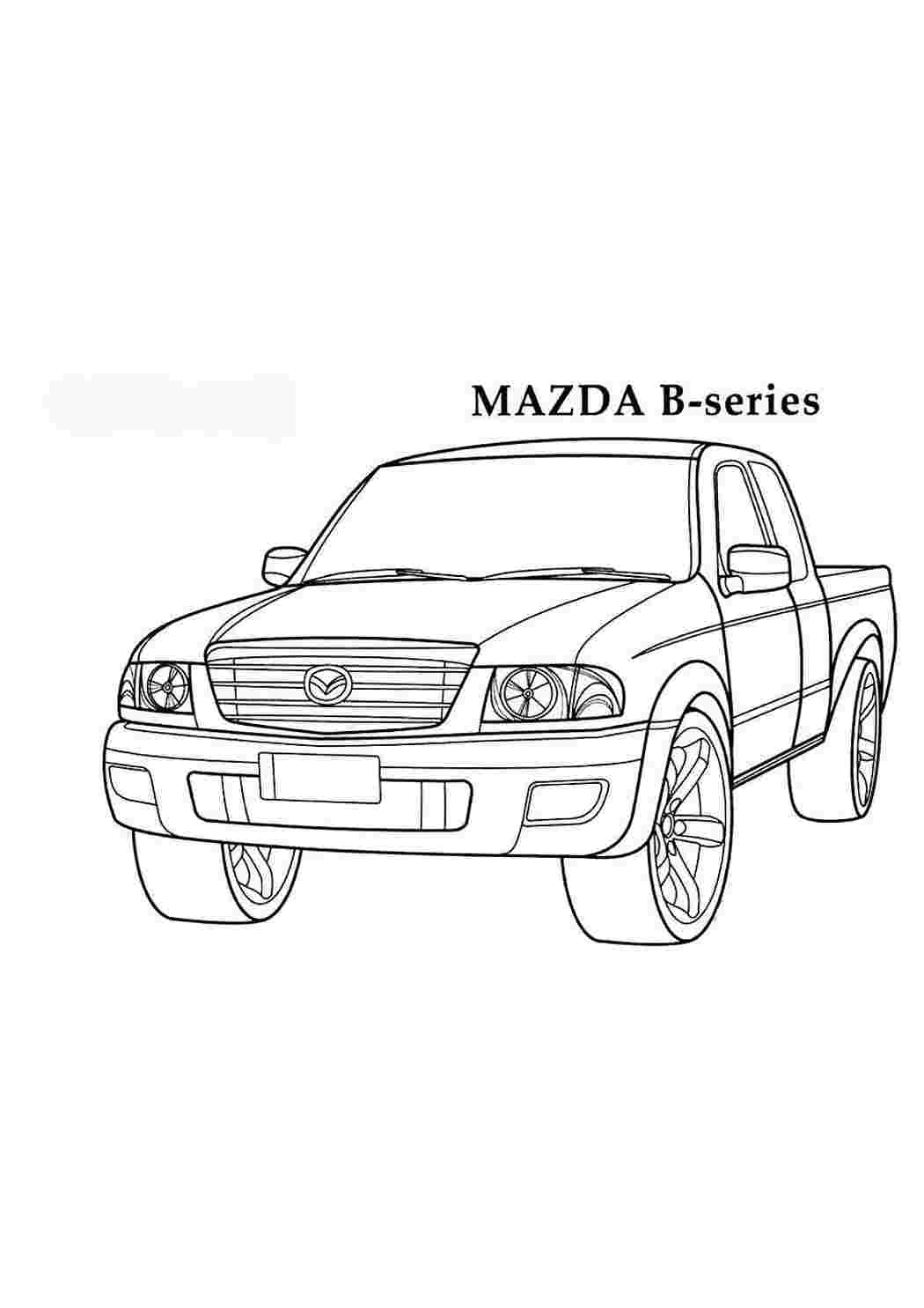 Раскраска - Mazda 323