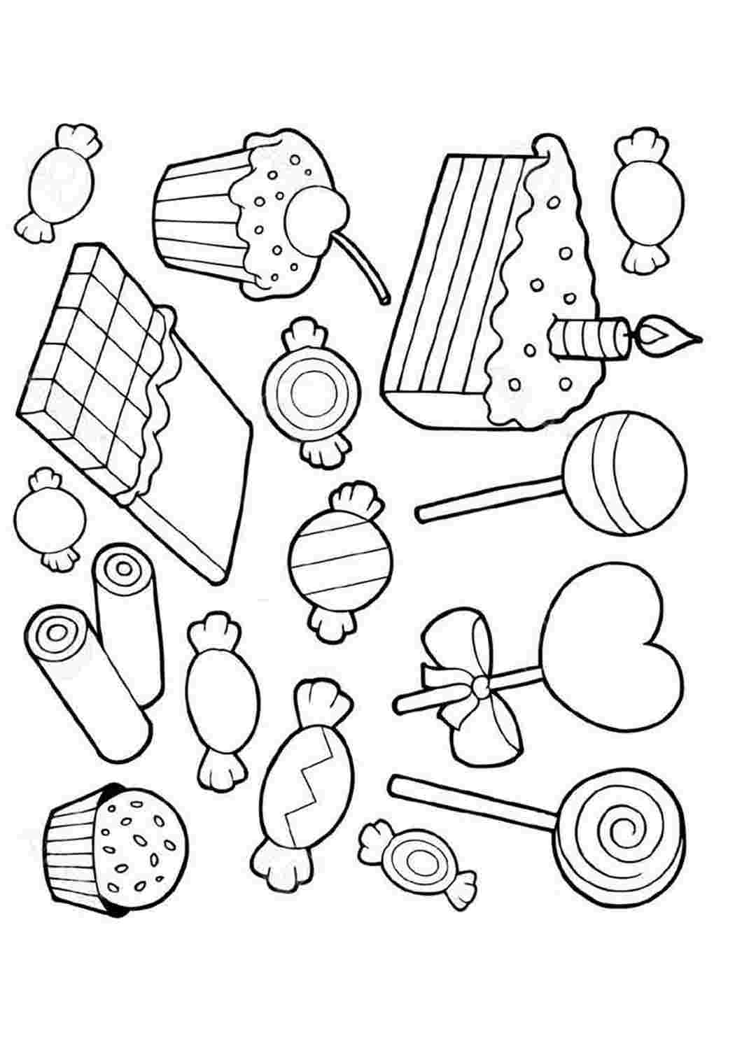 интересные раскраски раскраски сладости. Хорошие раскраски.