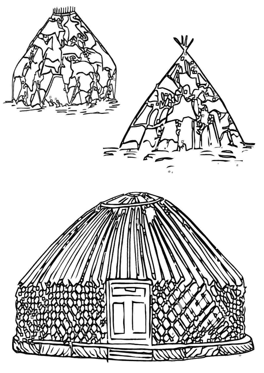 Раскраски юрта. Распечатать раскраски. юрта. Разукрашки.