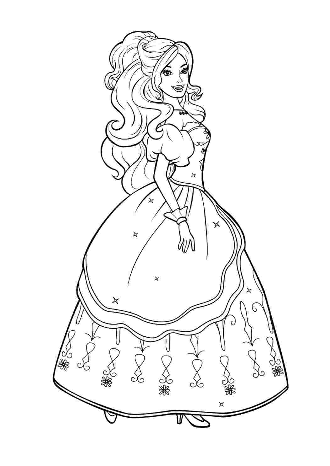 Раскраски Барби (Barbi coloring pages). Раскраски для девочек Барби