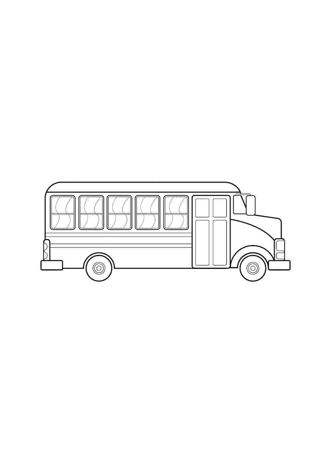 раскраски для мальчиков раскраска автобус. Раскраска для печати.