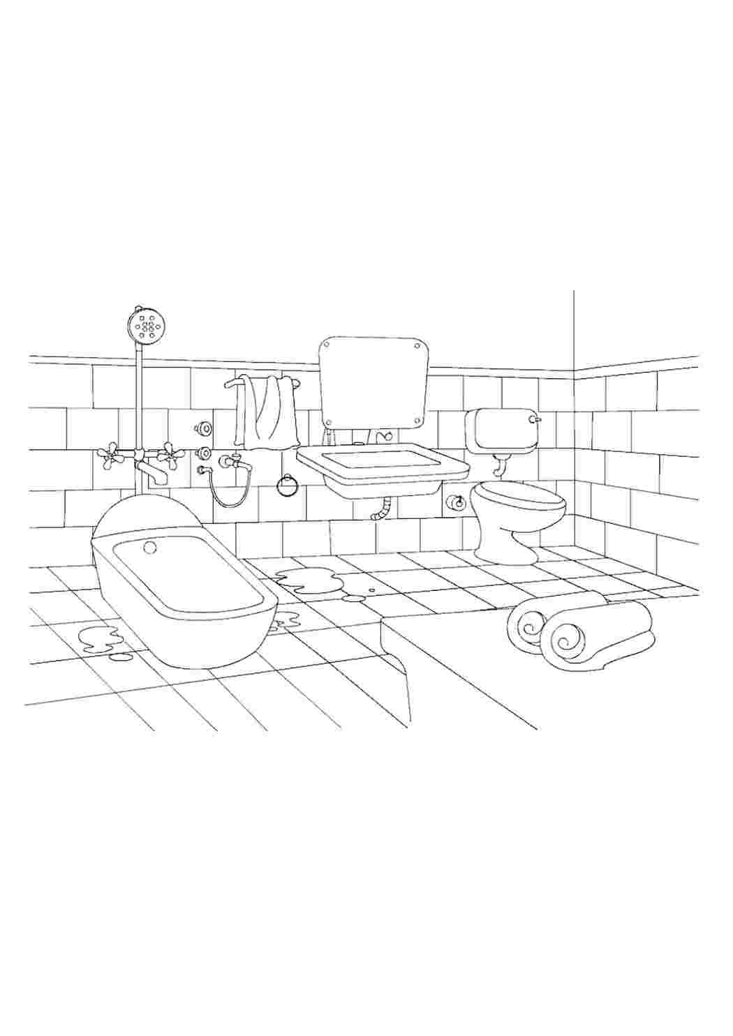 Раскраски раскраска ванна. Разукраски. раскраска ванна. Черно белые раскраски.