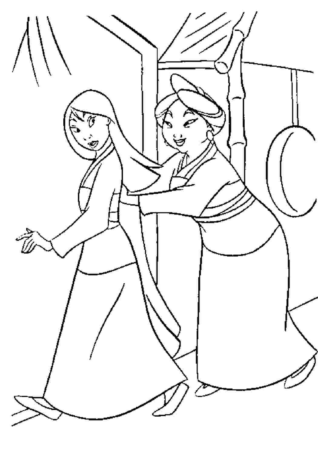 раскраски из мультиков раскраска мулан. Раскраски для развития.