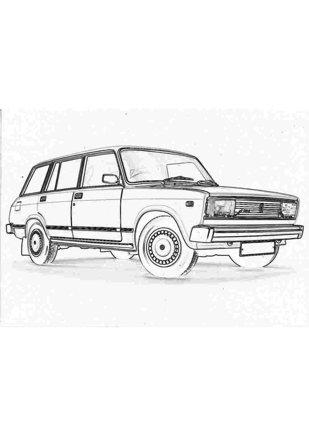 ВАЗ 2104 раскраска. Разукрашки.