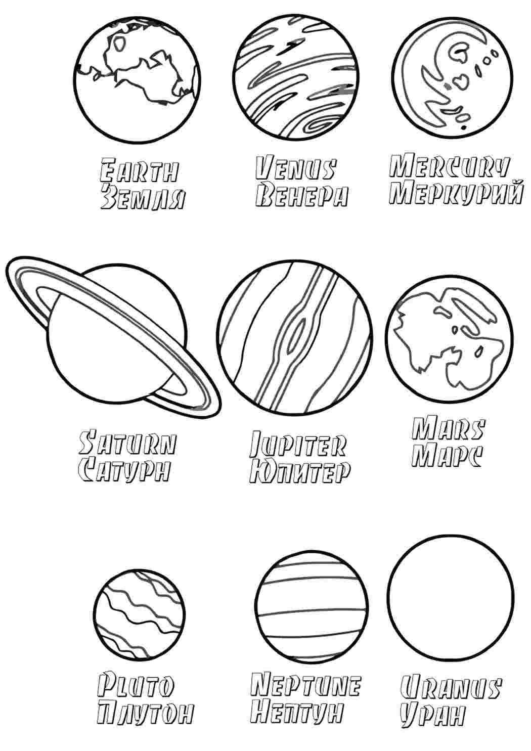 интересные раскраски раскраска планеты. Раскраска для печати.