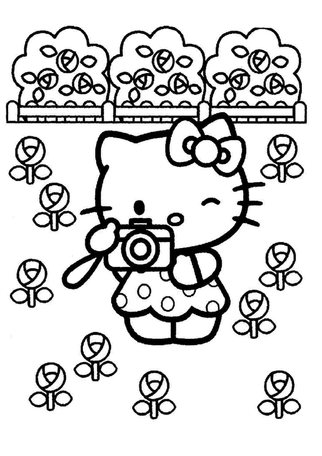 Раскраска Hello Kitty Человек-Паук