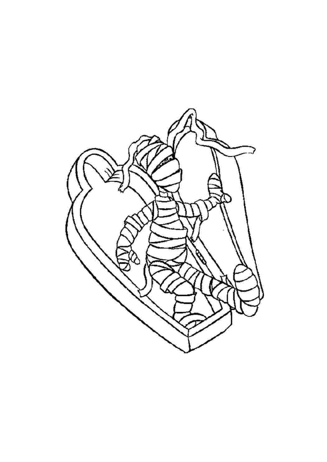 раскраски из мультфильмов раскраска мумия. Распечатать раскраски на сайте.