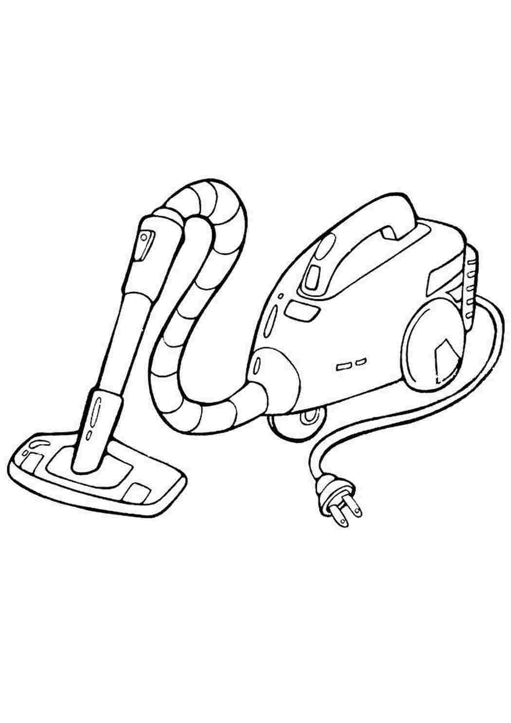 Раскраски Рисунок Пылесос. Разукрашки. Рисунок Пылесос. Раскраски.