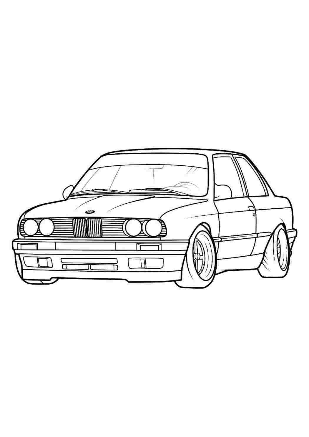 Рисунок BMW X1 - дизайн джипа, скетч внедорожника