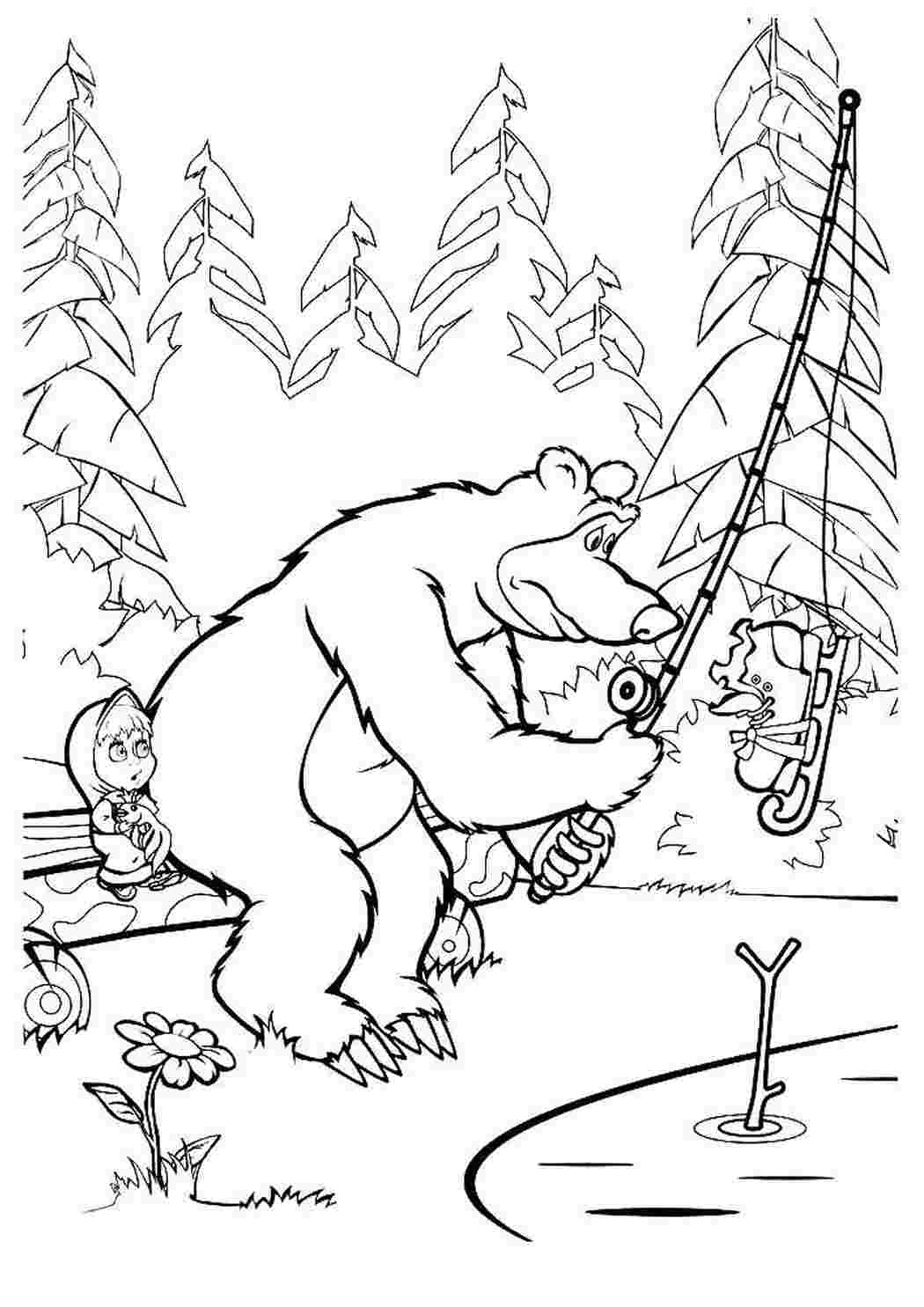 раскраски для мальчиков раскраска удочка. Раскраска.
