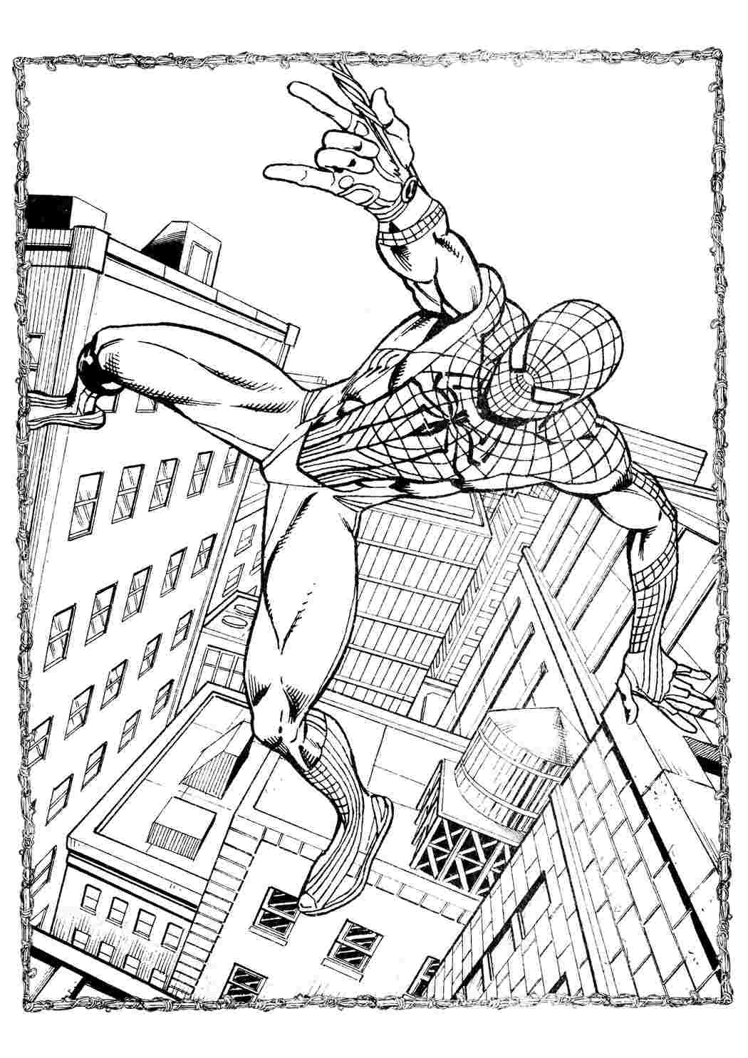 Раскраски Человек паук - Страница 2