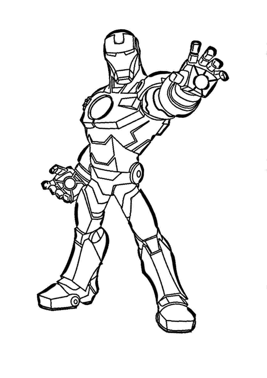 Iron man. Хорошие раскраски.