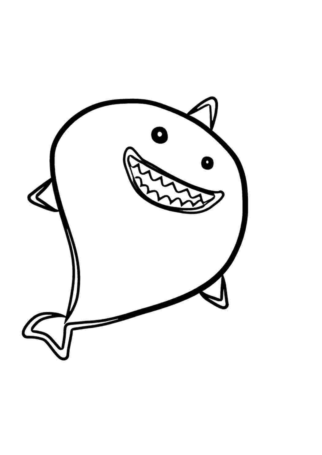 Раскраски Shark värityskirja lapsille. Интересные раскраски. Shark värityskirja lapsille. Онлайн раскраска.