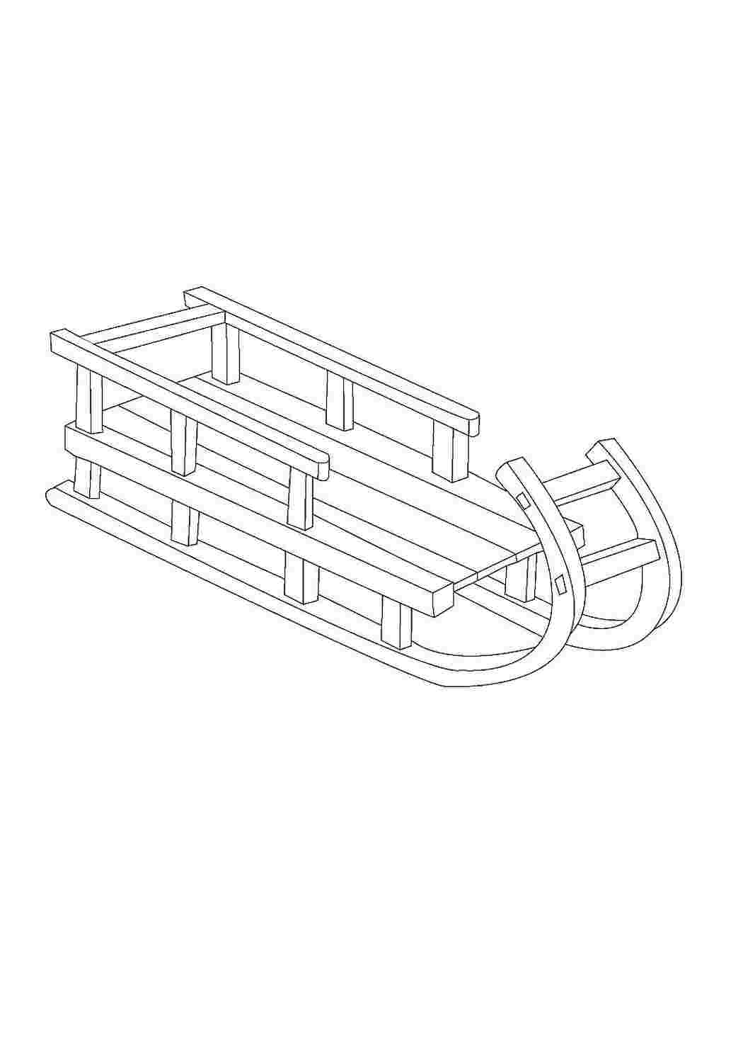 Раскраски детские раскраски раскраска санки. Онлайн раскраска. детские раскраски раскраска санки. Раскраска для печати.