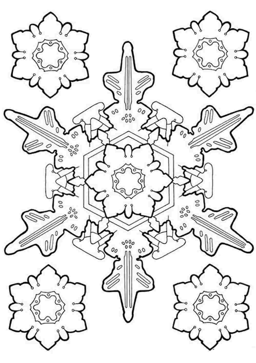 раскраски природа раскраски снежинка. Распечатать раскраски на сайте.