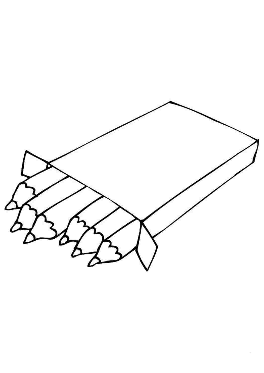 карандаш. Раскраски для развития.