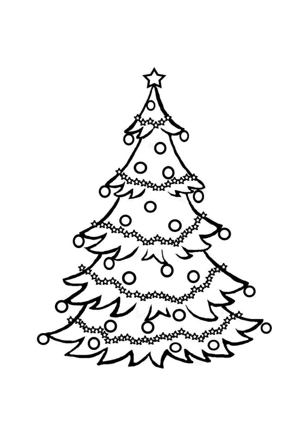 Раскраска елка новогодняя распечатать для детей, большая раскраска — обои елка на стену