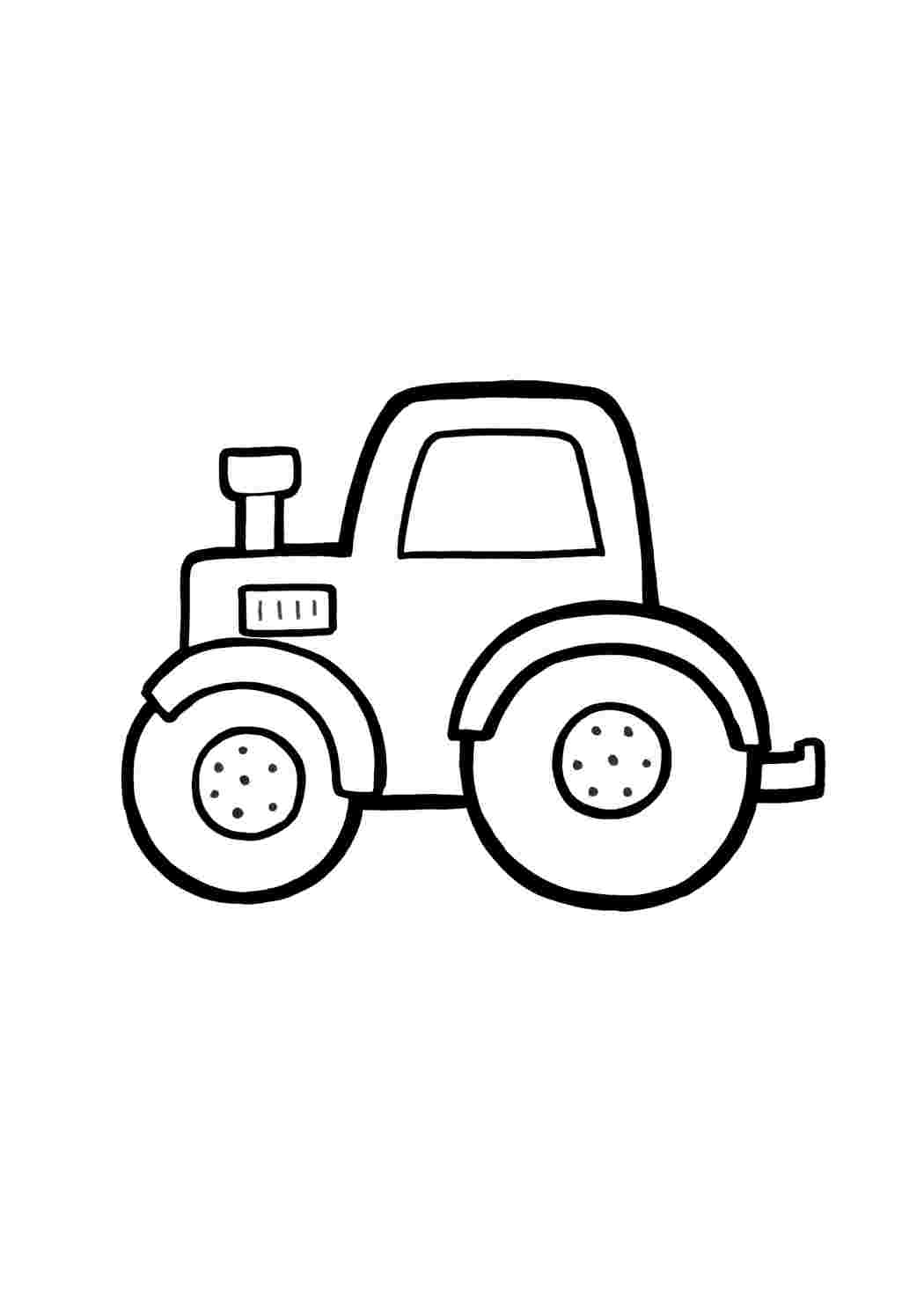 «Детские трактор» скачать раскраски