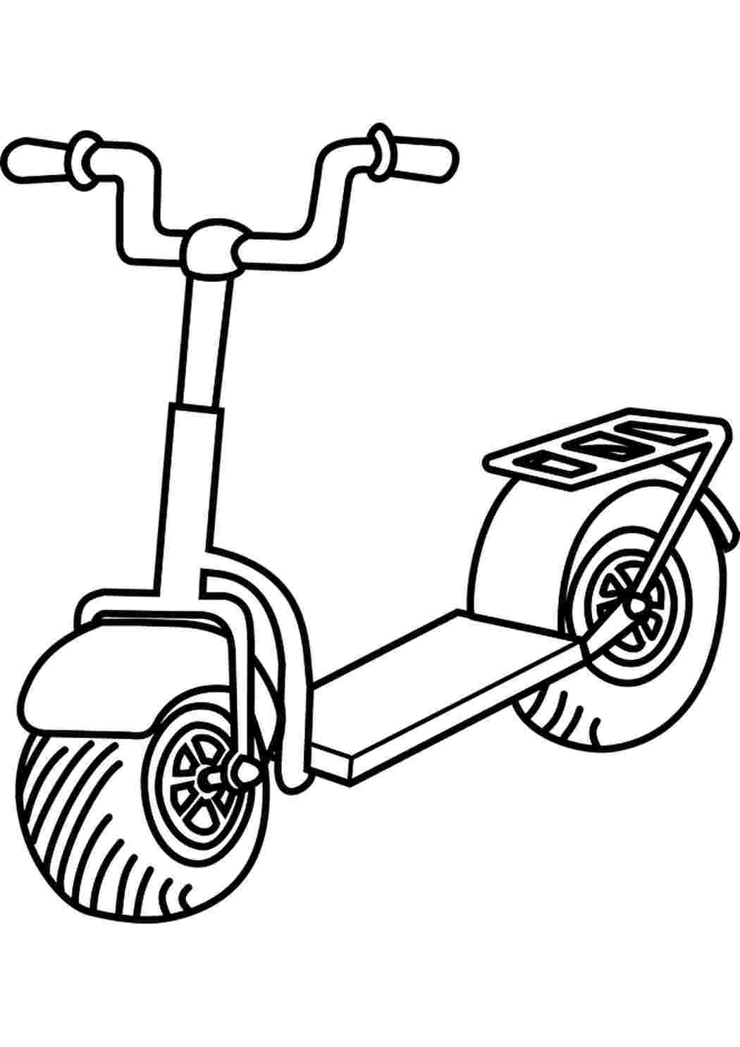 Раскраски Картинка Самокат. Раскраски в формате А4. Картинка Самокат. Много раскрасок.