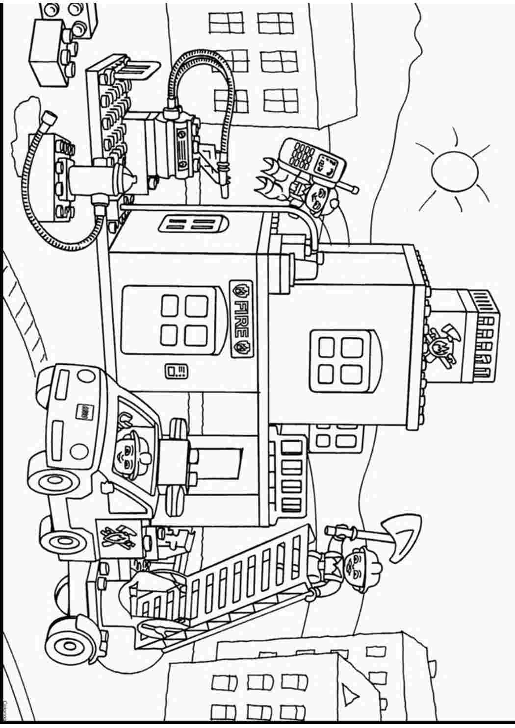 Раскраски Раскраска лего пожарные. Распечатать раскраски. Раскраска лего пожарные. Много раскрасок.