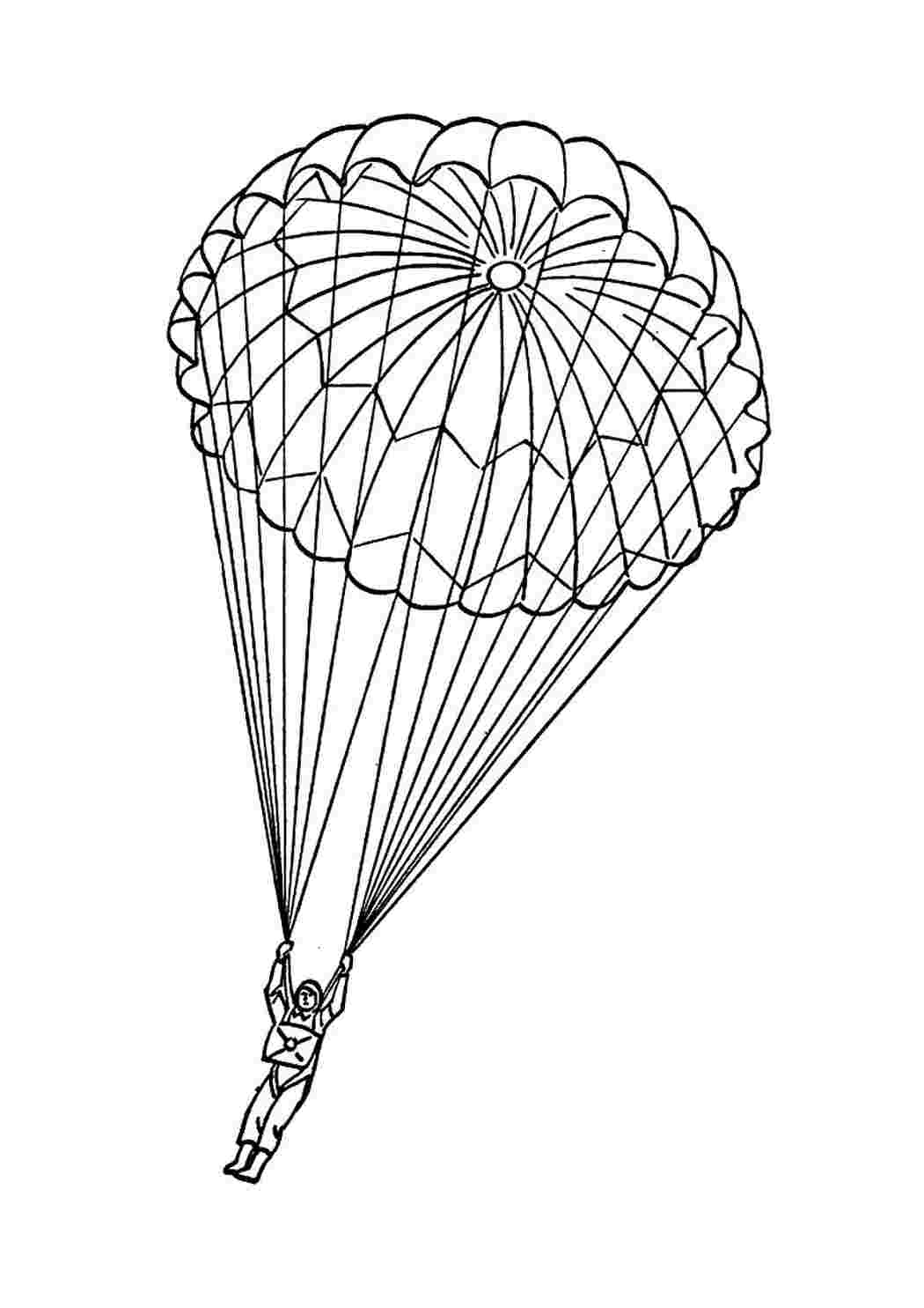 раскраски для мальчиков раскраски спорт раскраска парашютист. Красивые раскраски.