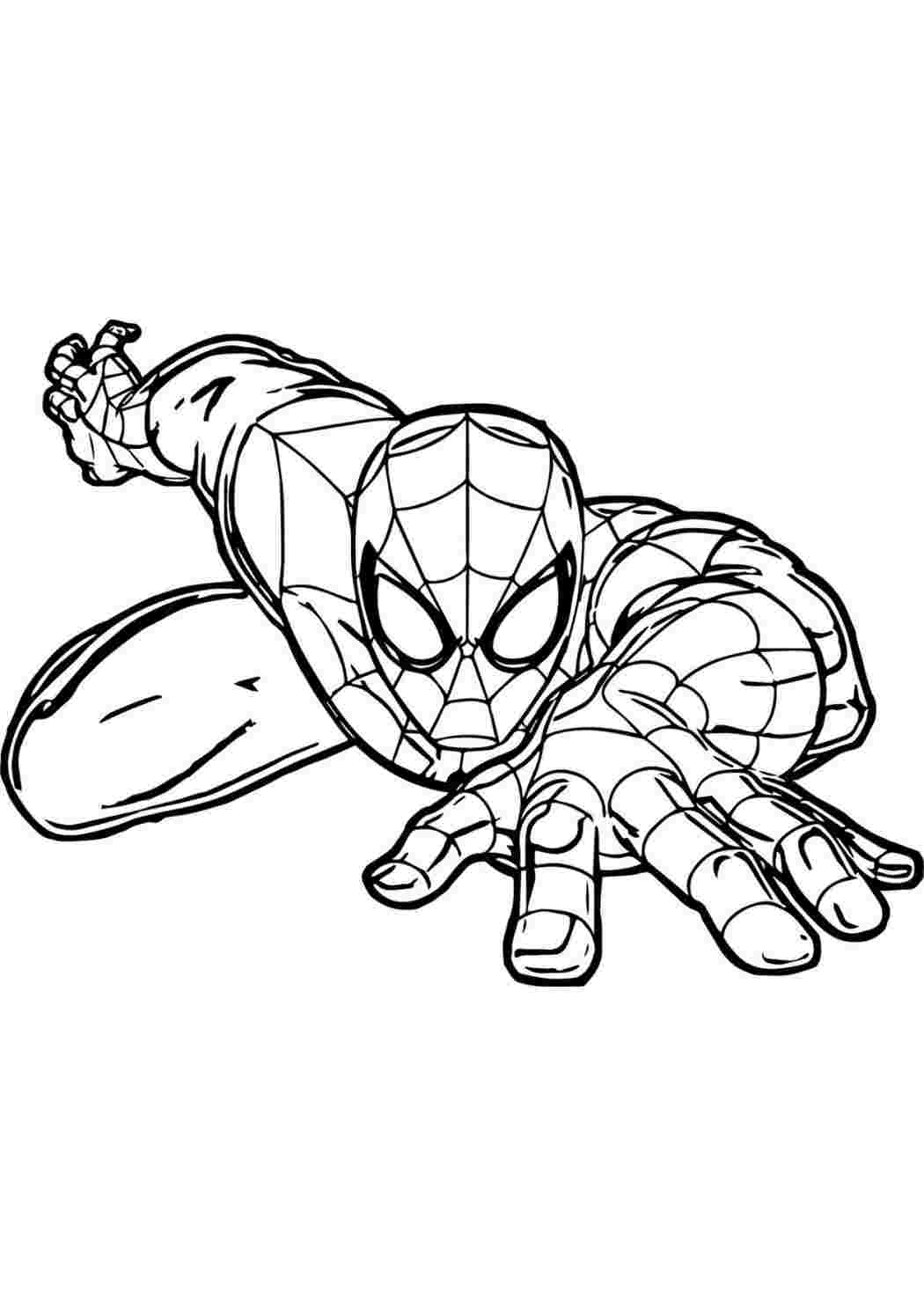 Игра Человек-паук раскраски - играть онлайн бесплатно