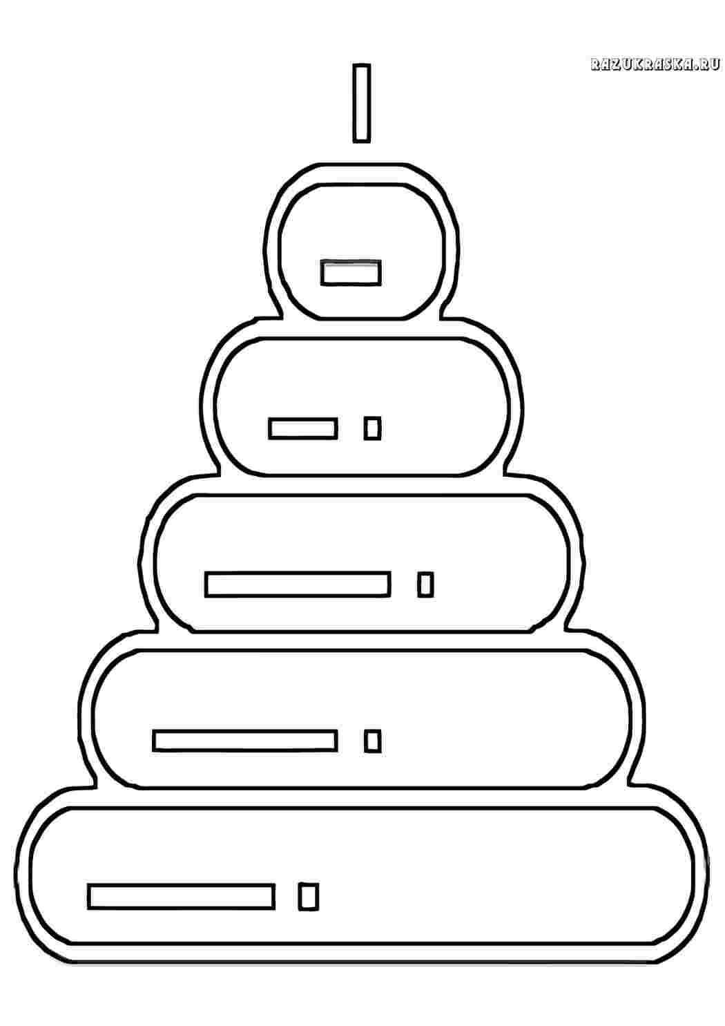 Раскраски пирамидка. Сайт с раскрасками. пирамидка. Черно белые раскраски.