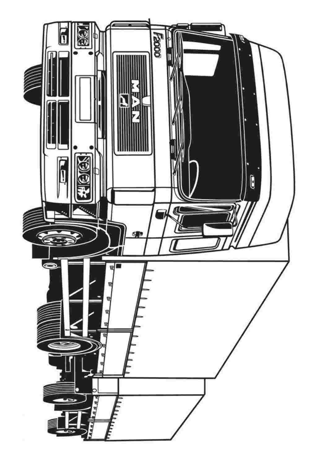 Раскраски раскраска грузовик ман с прицепом. Сайт с раскрасками. раскраска грузовик ман с прицепом. Раскрашивать онлайн.