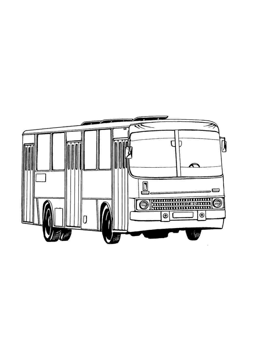 раскраски для мальчиков раскраска автобус. Печатать раскарску.