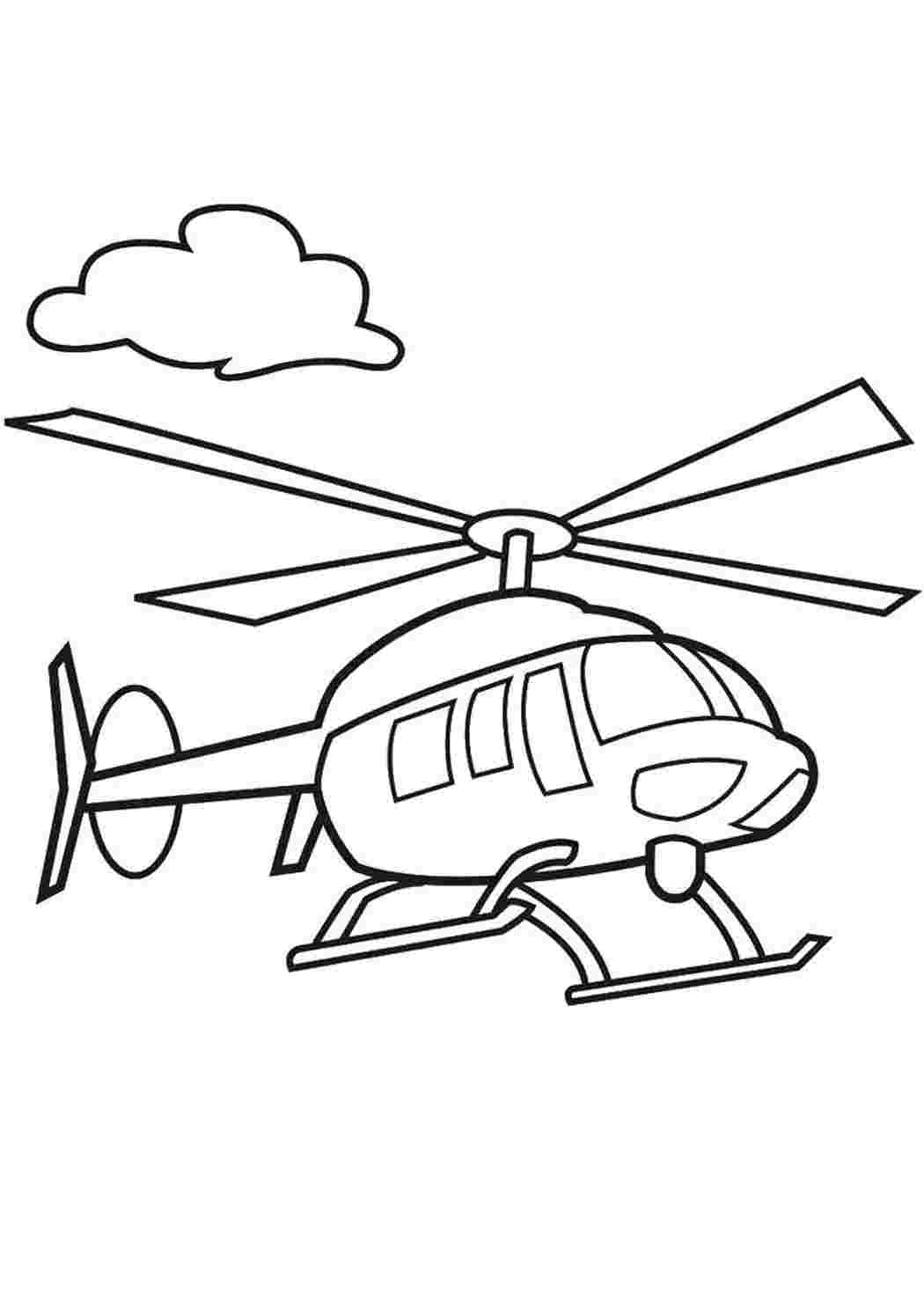 Раскраска Вертолёты