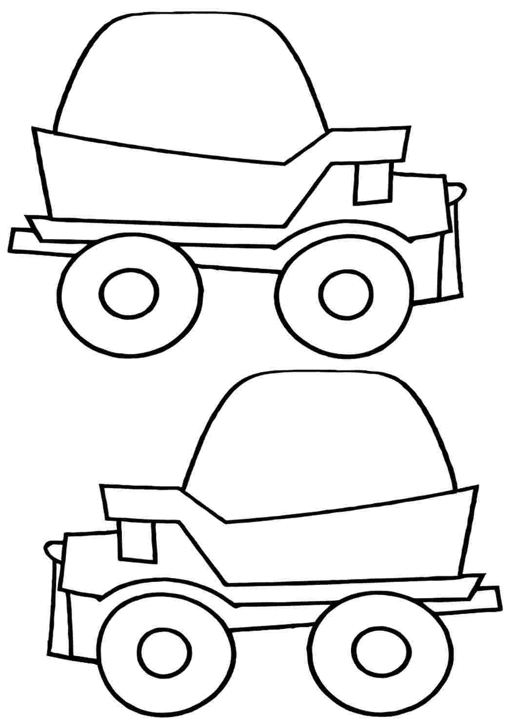 самосвал транспорт. Обучающие раскраски.