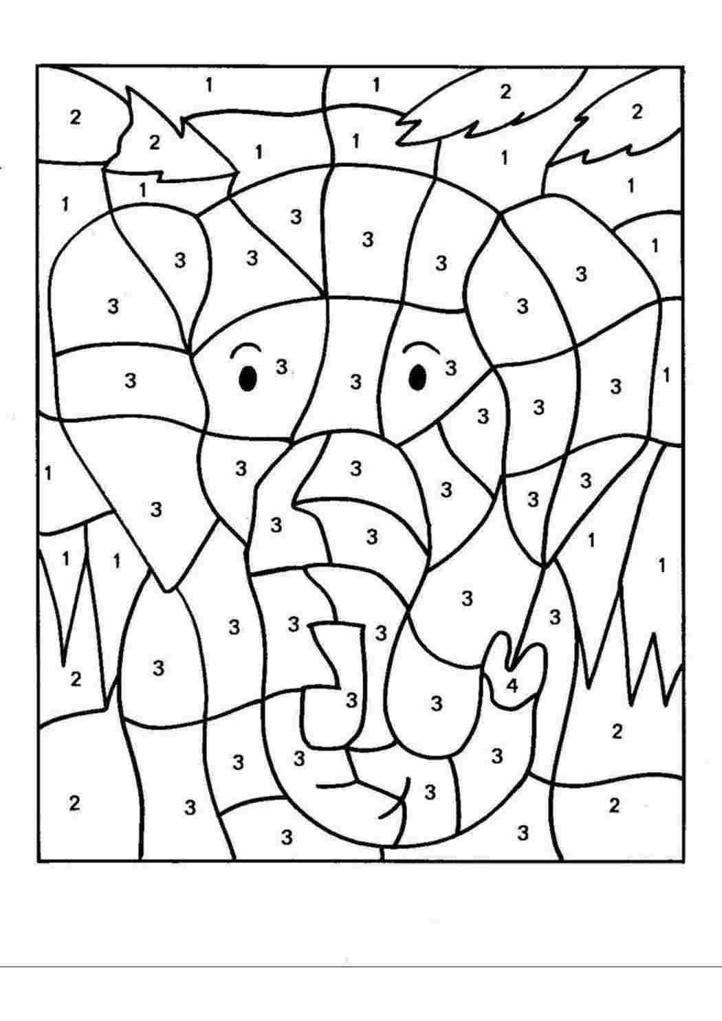 Раскраски Раскраска по номерам слон. Бесплатно найти раскраску. Раскраска по номерам слон. Обучающие раскраски.