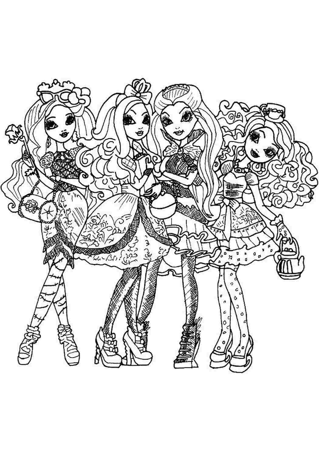 раскраски Ever After High