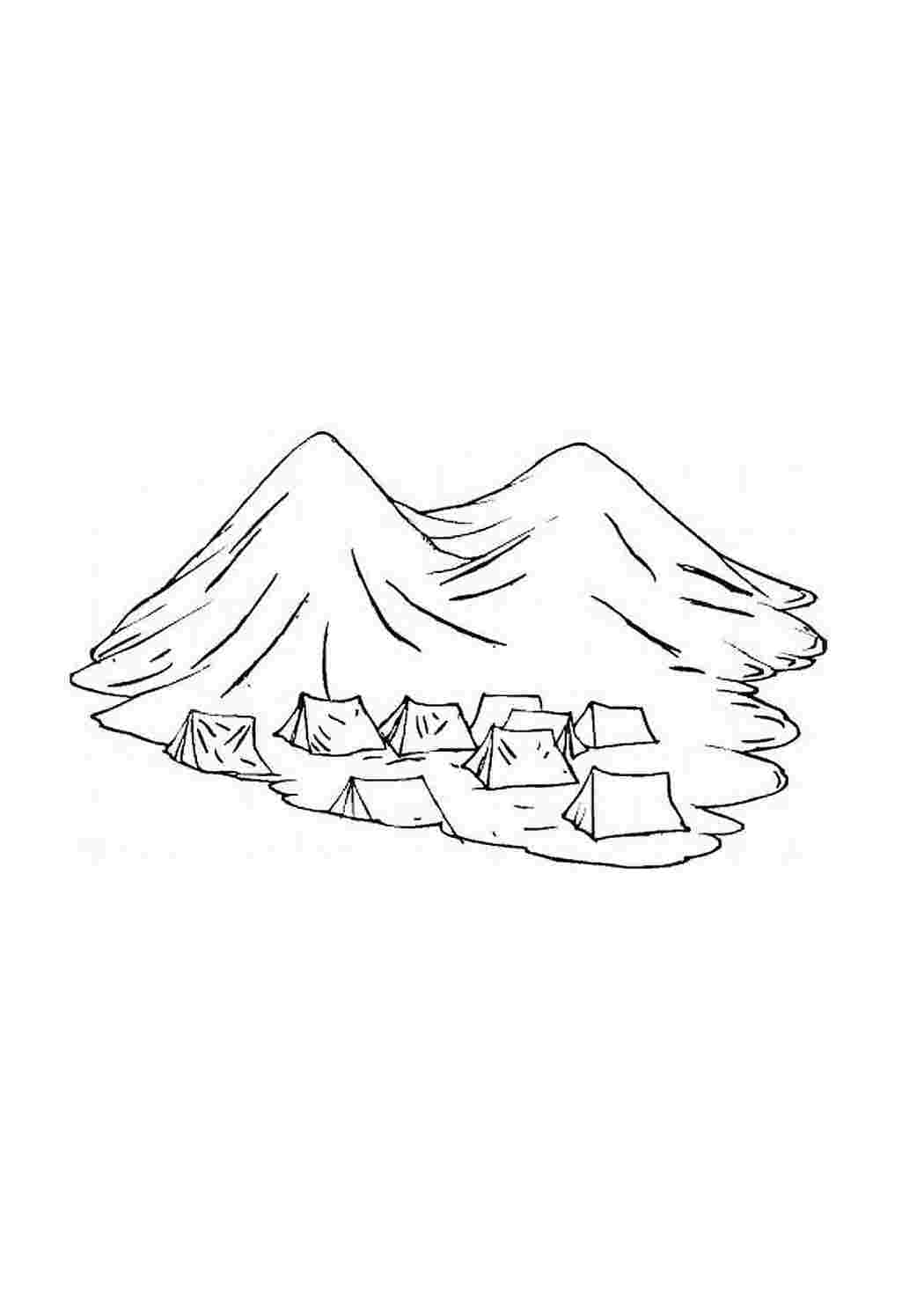«Эльбрус гора» скачать раскраски