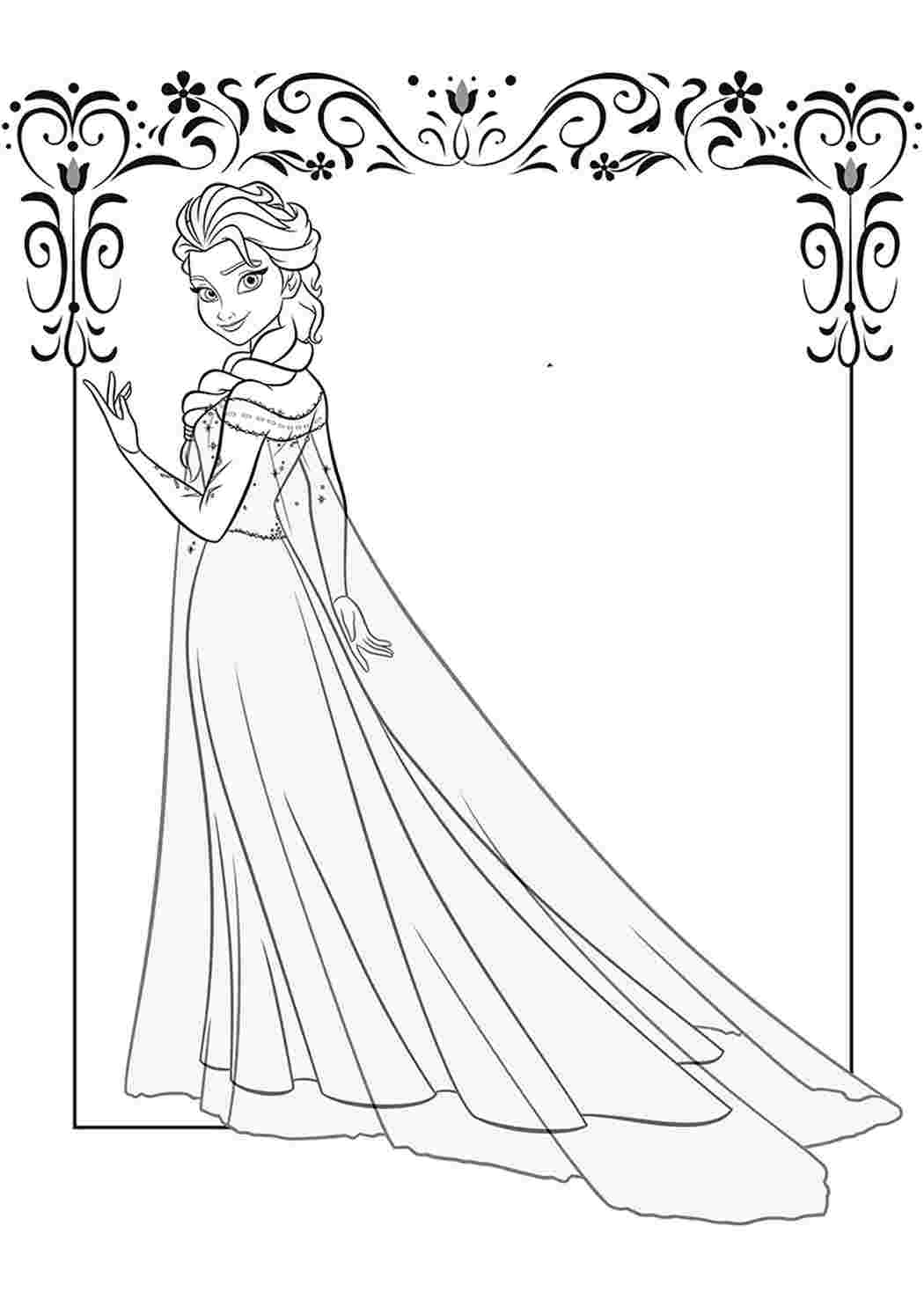 Раскраски Холодное сердце (Frozen coloring pages). Раскраска Холодное сердце скачать